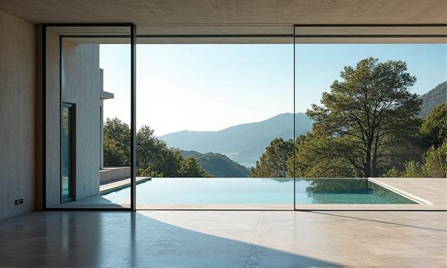 Villa contemporaine avec vue